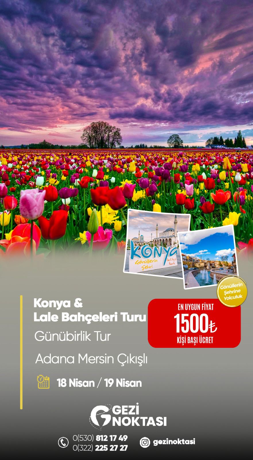 KONYA LALE BAHÇELERİ TURU